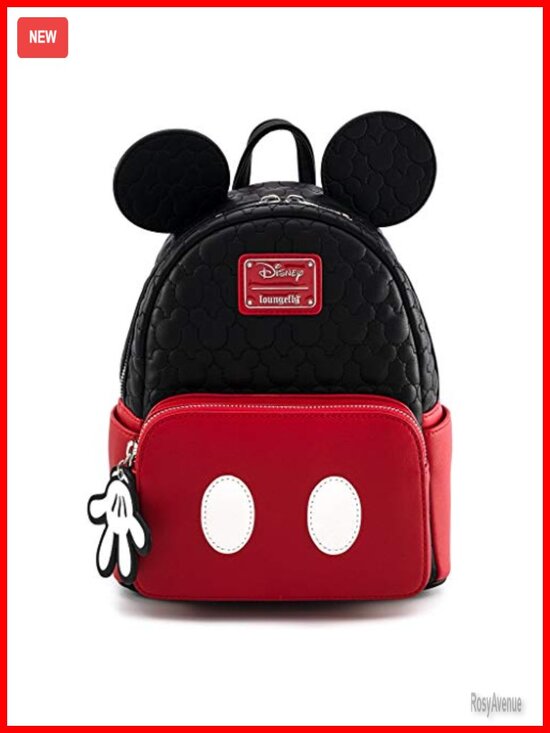 Loungefly Disney Mickey Mouse Quilted Cosplay Mini Backpack Faux Leather Vegan main image 5